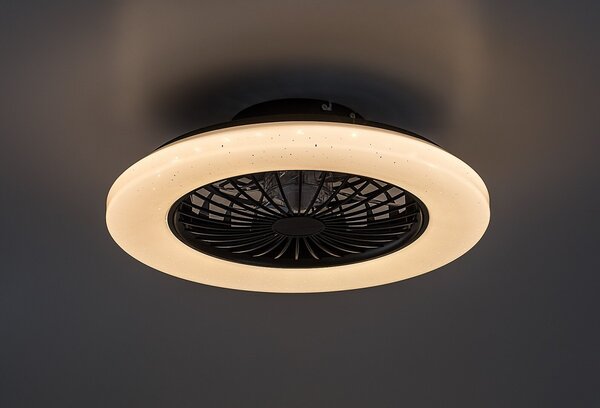 Rabalux 98071329 LED ventilátor s osvetlením Dalfon2 | 48W integrovaný LED zdroj | 1900lm | 3000-6500K