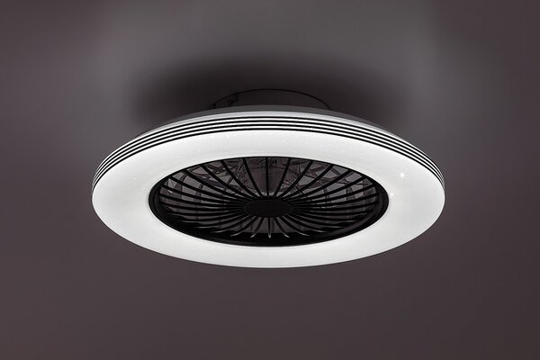 Rabalux 98071330 LED ventilátor s osvetlením Dalfon2 | 48W integrovaný LED zdroj | 3100lm | 3000-6500K