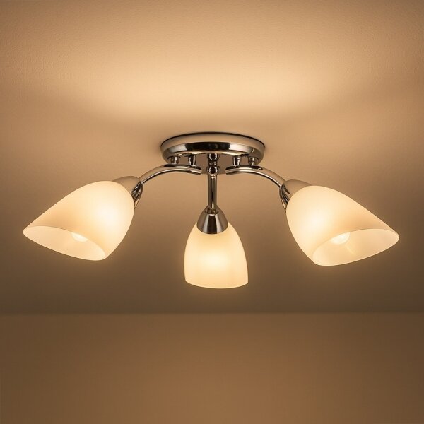 Prisadený luster PORTOS 3xE14/10W/230V lesklý chróm