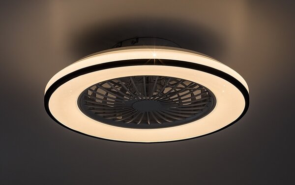Rabalux 98071331 LED ventilátor s osvetlením Dalfon2 | 48W integrovaný LED zdroj | 2800lm | 3000-6500K