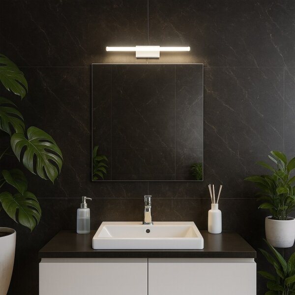 LED kúpeľňové osvetlenie na zrkadlo MIRORE LED/5W/230V 30 cm IP44 biele