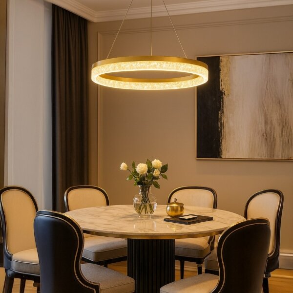 LED luster na lanku GALA LED/25W/230V pr. 50 cm zlatý