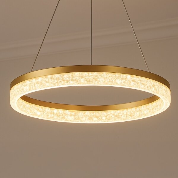 LED luster na lanku GALA LED/25W/230V pr. 50 cm zlatý
