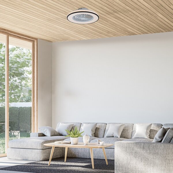 Rabalux 98071331 LED ventilátor s osvetlením Dalfon2 | 48W integrovaný LED zdroj | 2800lm | 3000-6500K