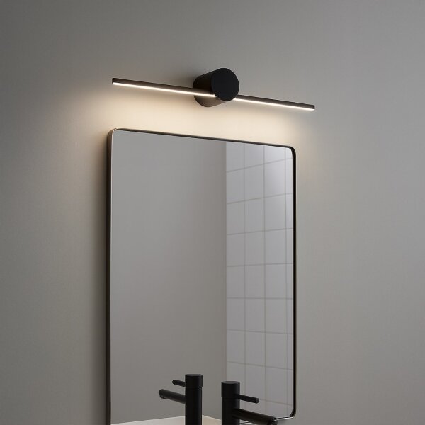 LED kúpeľňové osvetlenie na zrkadlo ARTIST LED/6W/230V 40 cm IP44 čierne