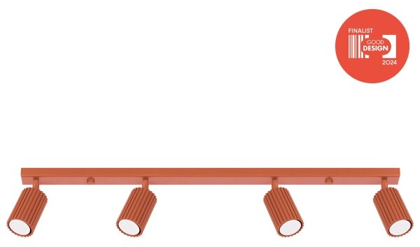 Brilagi - LED bodové svietidlo CRESTO 4xGU10/10W/230V červené