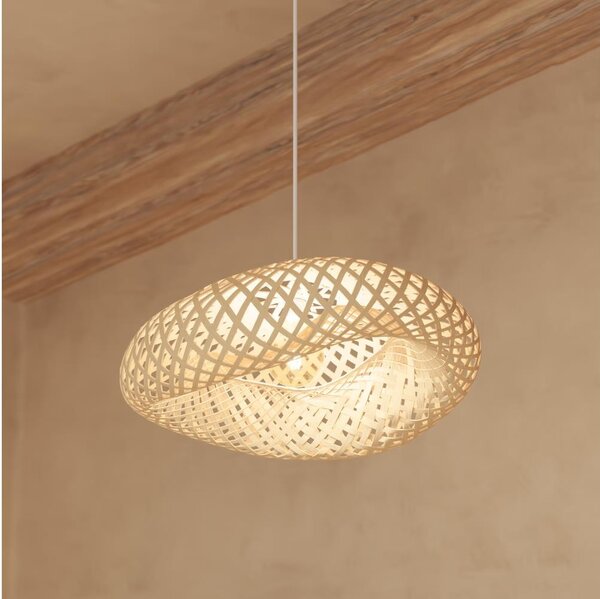 Atmosphera - Luster na lanku BEDDY 1xE27/40W/230V bambus