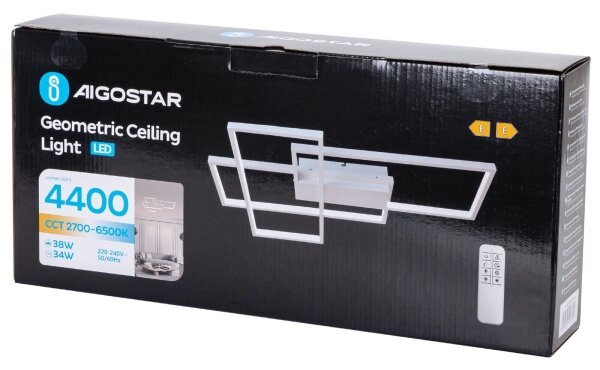 Aigostar - LED Stmievateľné stropné svietidlo LED/38W/230V 2700-6500K + DO