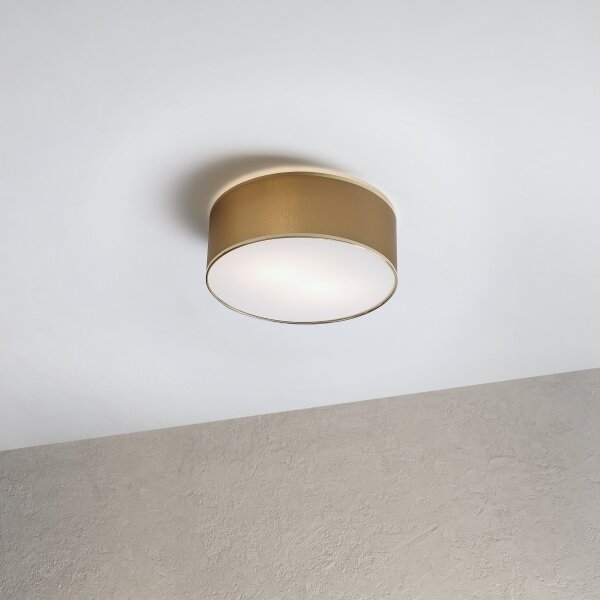 Stropné svietidlo SIRJA DOUBLE 2xE14/15W/230V, priemer 35 cm, hnedá/zlatá