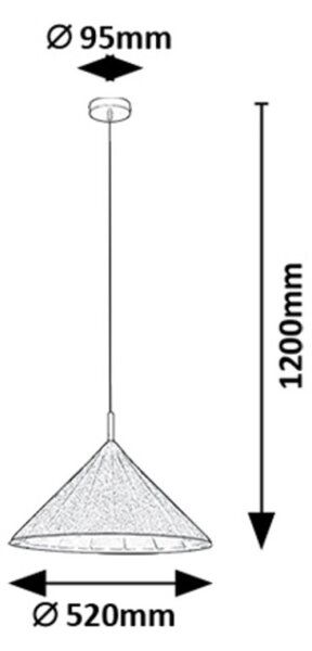 Rabalux 98072164 závesné stropné svietidlo Linavo E27