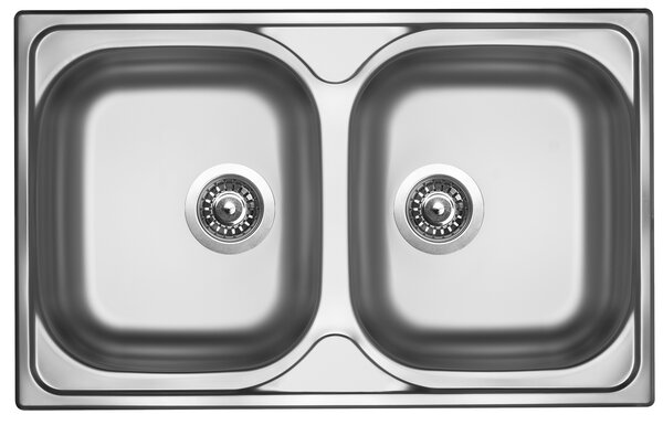 Nerezový drez Sinks CLASSIC 800 DUO V matný