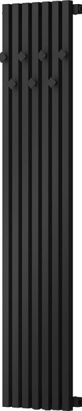 Mexen Flux dekoratívny kúpeľňový radiátor 1500 x 340 mm, 630 W, čierny - W127-1500-340-00-70