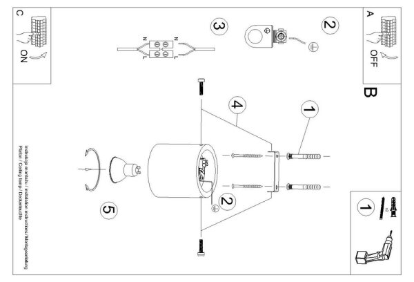 Sollux SL.0488 - Bodové svietidlo ORBIS 1xGU10/10W/230V betón