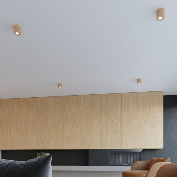 Sollux SL.0492 - Bodové svietidlo ORBIS 1xGU10/10W/230V drevo