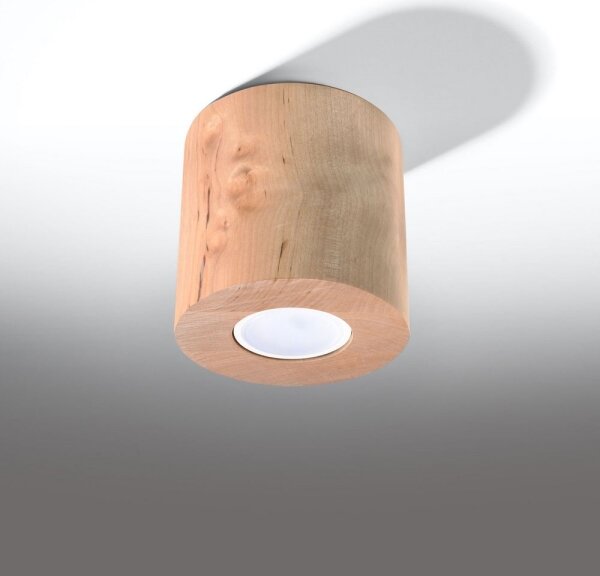 Sollux SL.0492 - Bodové svietidlo ORBIS 1xGU10/10W/230V drevo