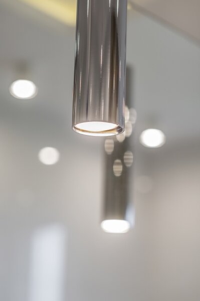 Argon 4756 - Luster na lanku GOMERA 1xGU10/5W/230V čierna