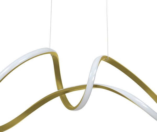 LED Luster na lanku TESORO LED/48W/230V zlatá