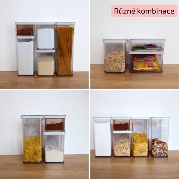 Dóza na potraviny 0,5l Rotho Loft - MINI, biela
