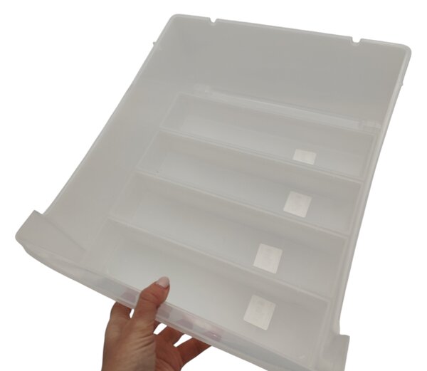 L - Zásuvka, úložný box výsuvný, transparentný Rotho SYSTEMIX
