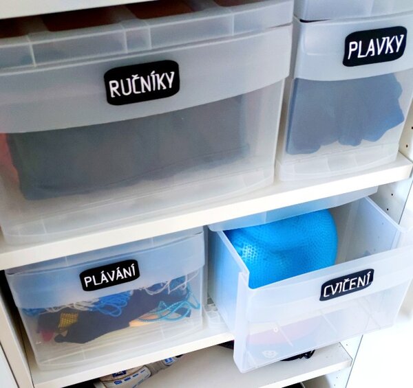 M - Zásuvka, úložný box výsuvný, transparentný Rotho SYSTEMIX (A4)