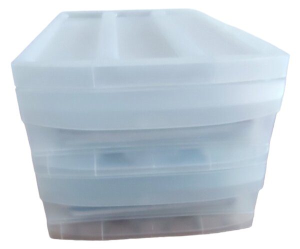 DUO M - Box s 2 zásuvkami (A4), úložný box výsuvný, transparentný Rotho SYSTEMIX