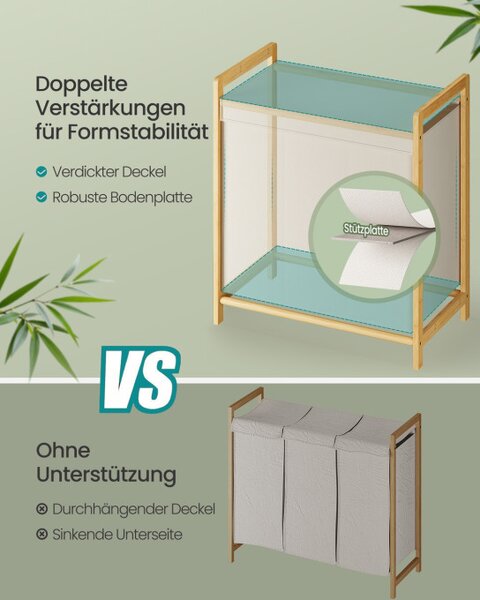 Kôš na bielizeň bambusový RLH103WD01