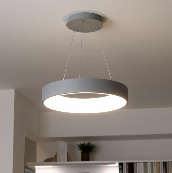 Brilagi - LED Stmievateľný luster na lanku LED/40W/230V 3000-6500K šedý + diaľkové ovládanie