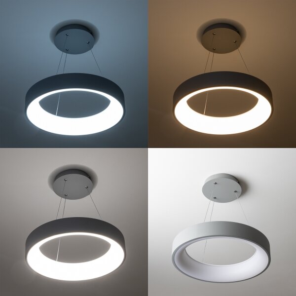 Brilagi - LED Stmievateľný luster na lanku LED/40W/230V 3000-6500K šedý + diaľkové ovládanie