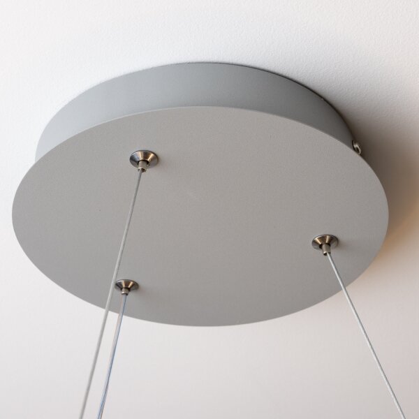 Brilagi - LED Stmievateľný luster na lanku LED/40W/230V 3000-6500K šedý + diaľkové ovládanie