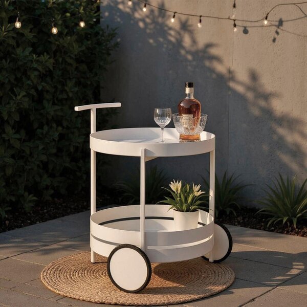 SERVÍROVACÍ VOZÍK, biela, 42/42/62 cm - Barový nábytok, Online Only