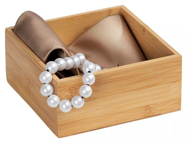 Organizér do zásuvky do kuchyne aj kúpeľne, príborník BAMBOOZ 15 x 15 x 7 cm