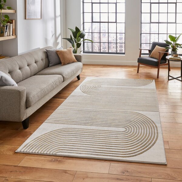 Šedý/v zlatej farbe koberec 170x120 cm Apollo - Think Rugs
