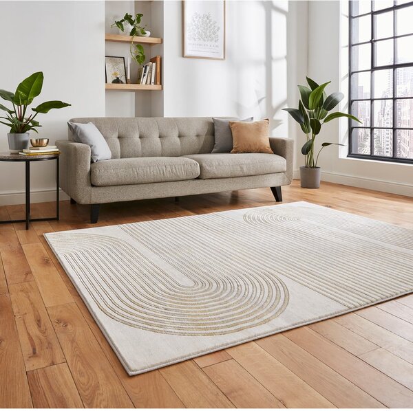 Šedý/v zlatej farbe koberec 170x120 cm Apollo - Think Rugs