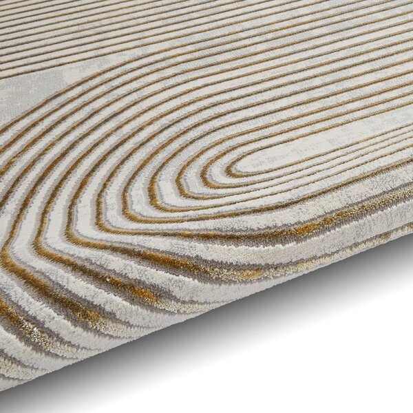Šedý/v zlatej farbe koberec 170x120 cm Apollo - Think Rugs