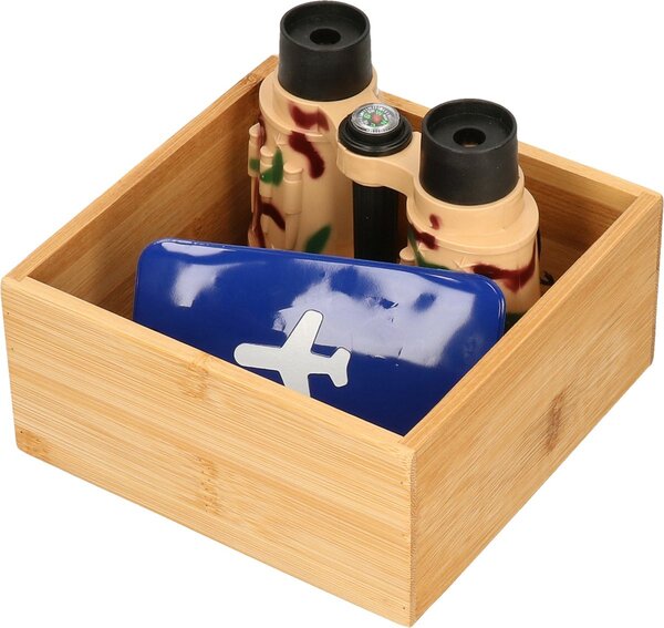 Organizér do zásuvky do kuchyne aj kúpeľne, príborník BAMBOOZ 15 x 15 x 7 cm