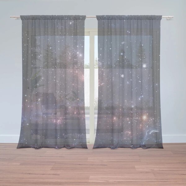 Sablio Záclony Nočná obloha: 2ks 150x250cm