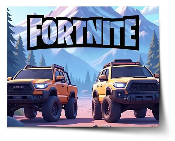 Sablio Plagát FORTNITE Off-road autá - 60x40 cm