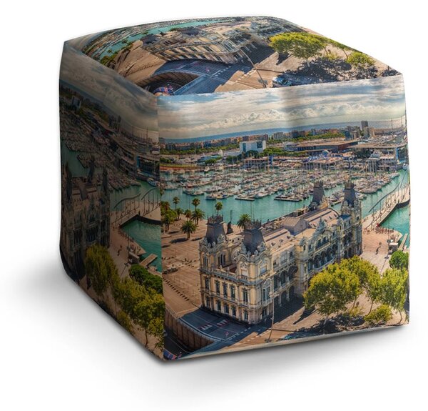 Sablio Taburet Cube Barcelona Prístav - 40x40x40 cm