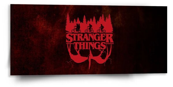Sablio Obraz Stranger Things Red - 110x50 cm