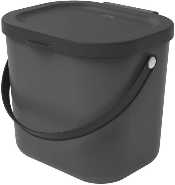 Malý odpadkový kôš na bioodpad, 6 l ALBULA, antracit