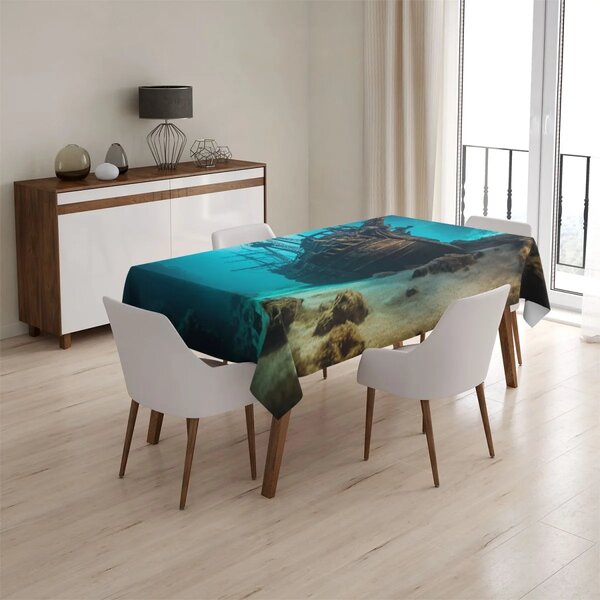 Sablio Obrus Vrak drevenej lode na dne mora - 90x90 cm