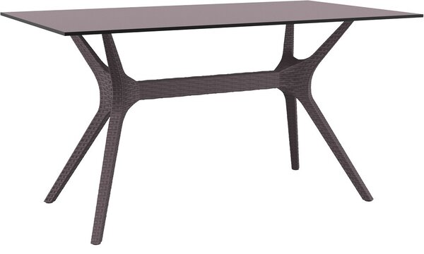 Siesta Exclusive Záhradný stôl Ibiza 140 Hnedý
