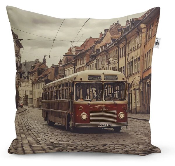 Sablio Vankúš Historický autobus - 40x40 cm