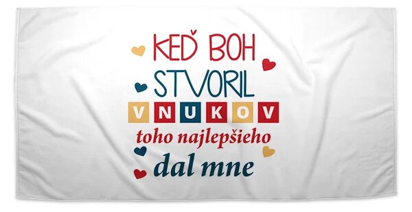 Sablio Uterák Keď Boh stvoril vnukov - 30x50 cm