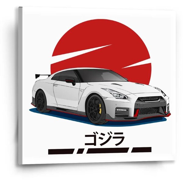 Sablio Obraz Nissan GTR 35 Japonské slnko - 50x50 cm
