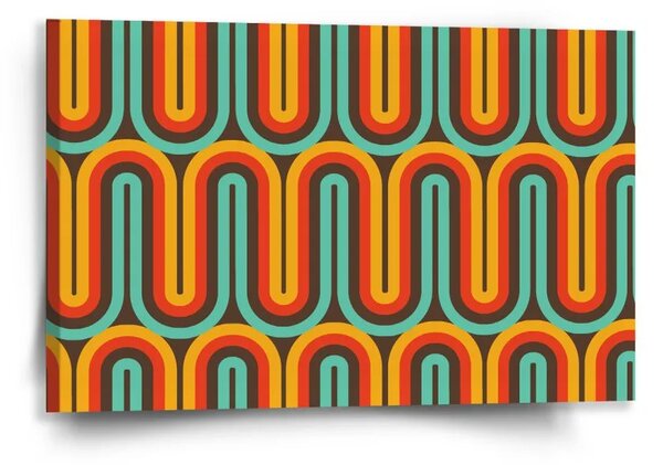 Sablio Obraz Retro vlny - 60x40 cm