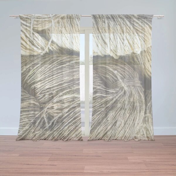 Sablio Záclony Povrázky: 2ks 150x250cm