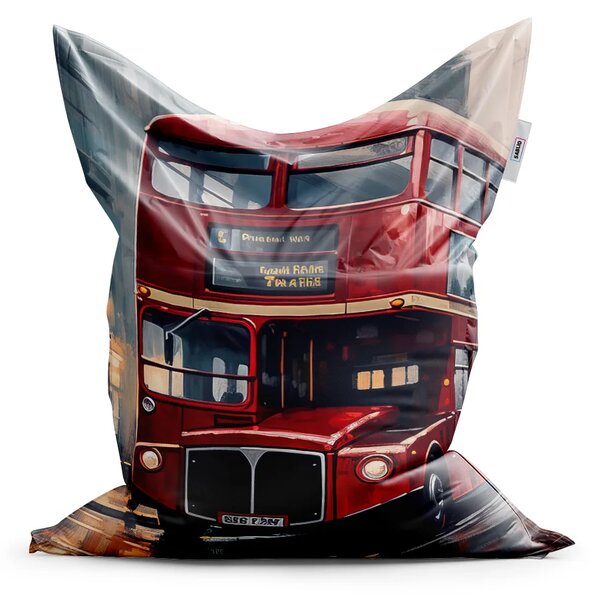 Sablio Sedací vak Classic Londýn Double-decker 2 - 150x100 cm
