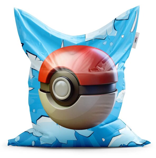 Sablio Sedací vak Pokemon ball Obloha - 150x100 cm