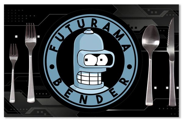 Sablio Prestieranie Futurama Bender Technology: 40x30cm